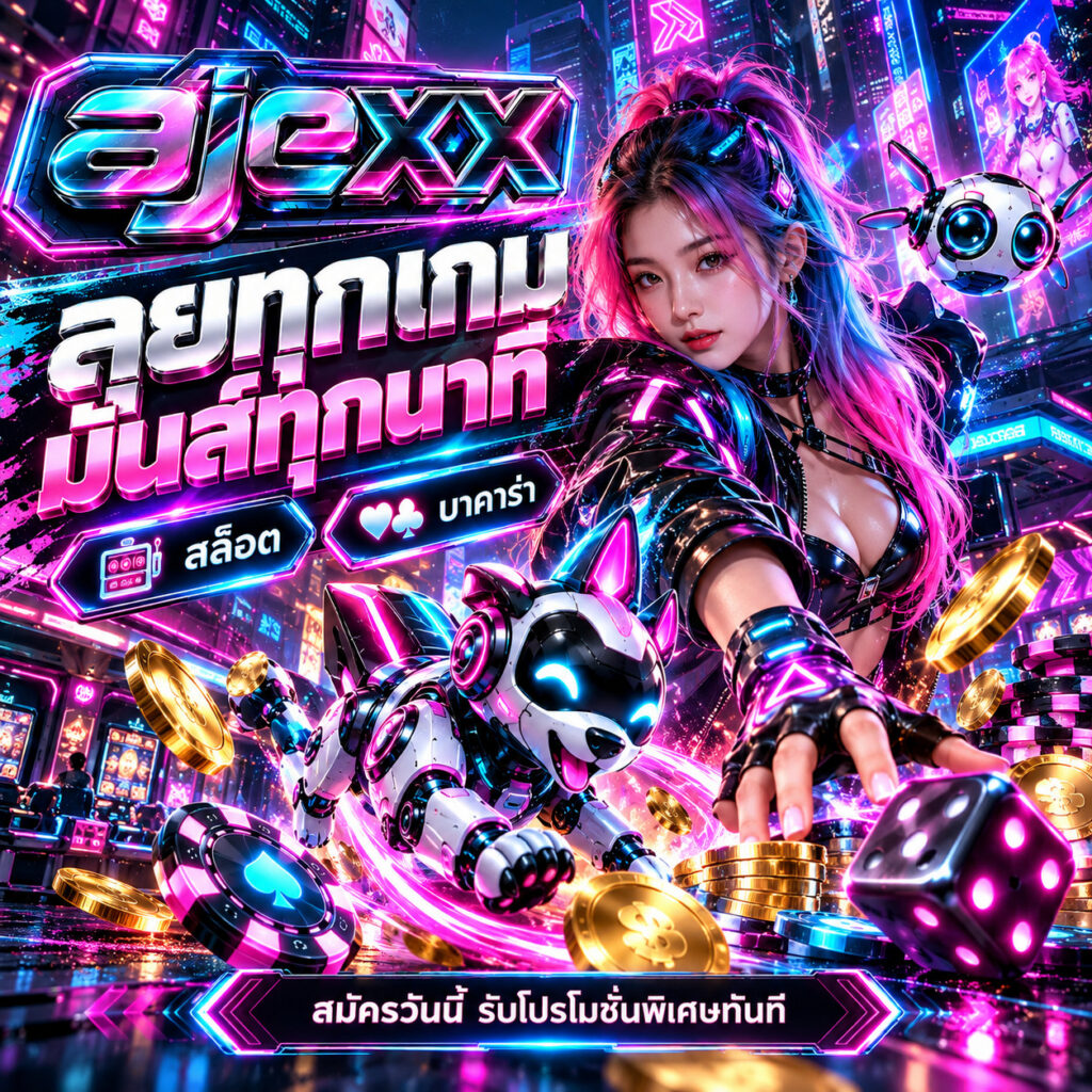 ajexx สล็อตออนไลน์ บาคาร่า ลุยทุกเกม มันส์ทุกนาที